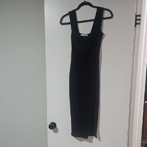 Reformation Black Midi Dress